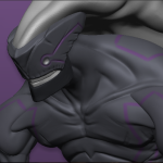 A sculpt of Merkava from UNDER NIGHT IN-BIRTH.