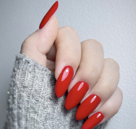 Products Page Round Red Nails