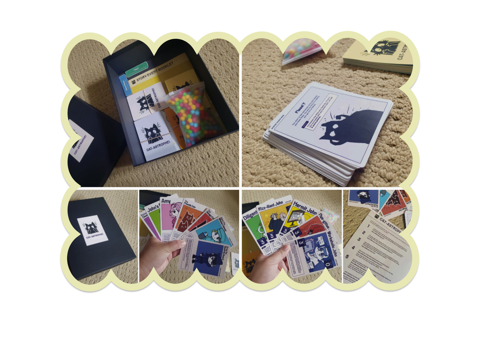 an image showing the physical version of the card game