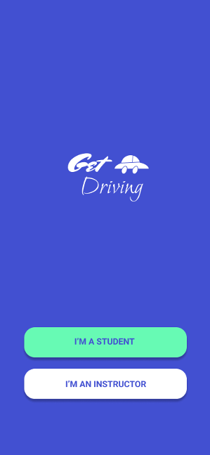 Get Driving mobile app opening page 