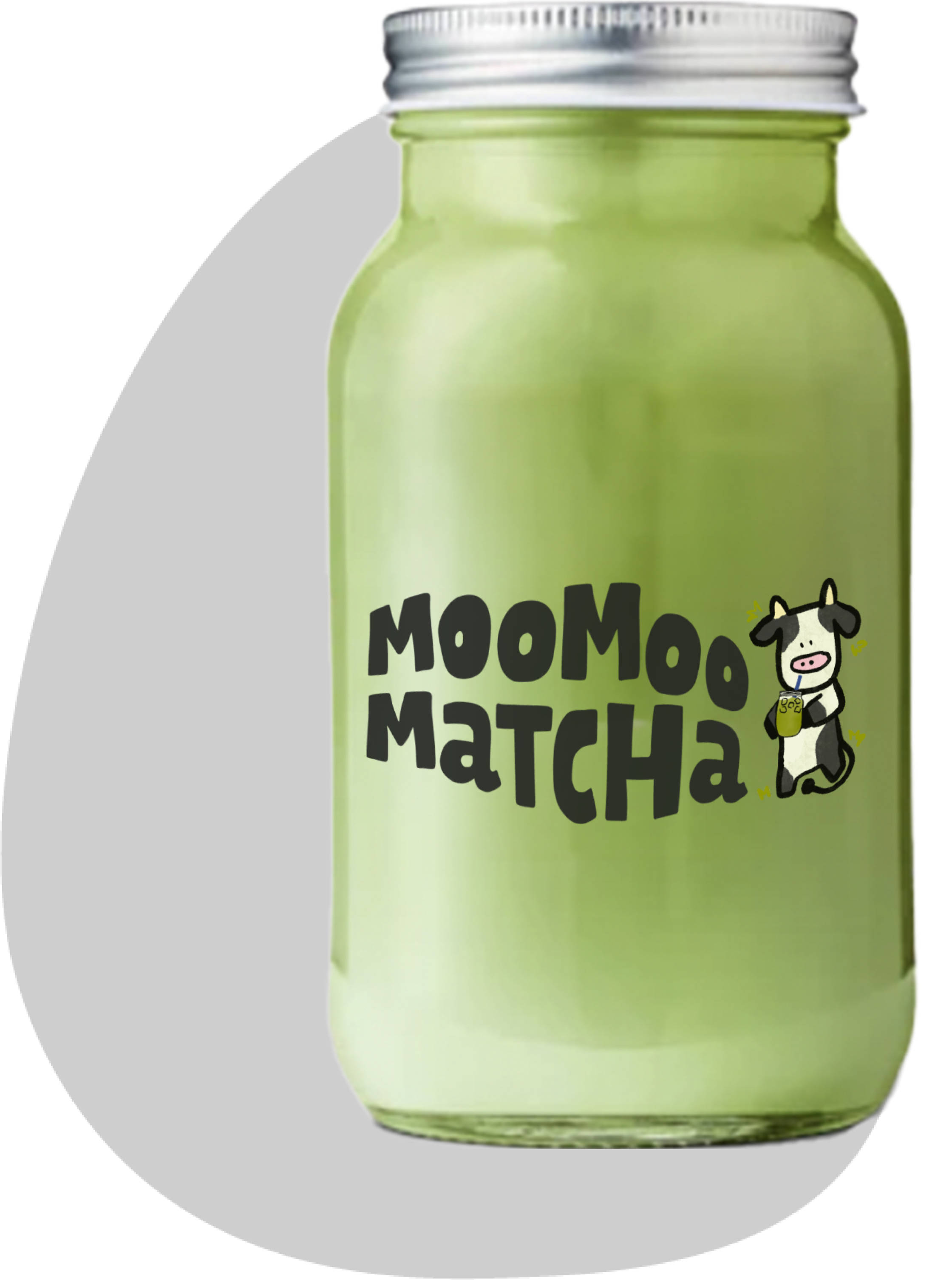 product image for the mason jar product with gray shape in the background