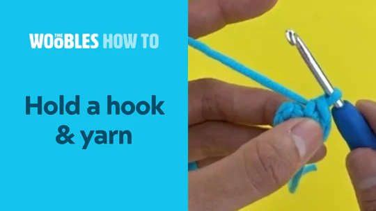 Hold a hook & yarn Tutorial Image