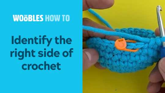 Identify the right side of crochet Tutorial Image