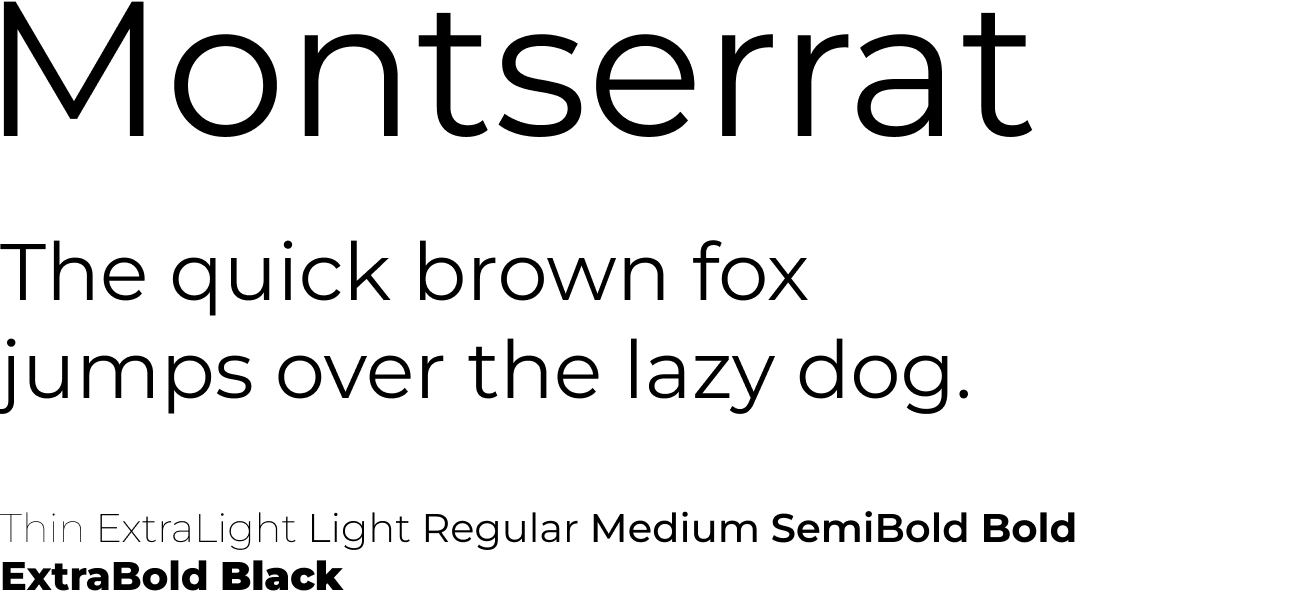 Montserrat font