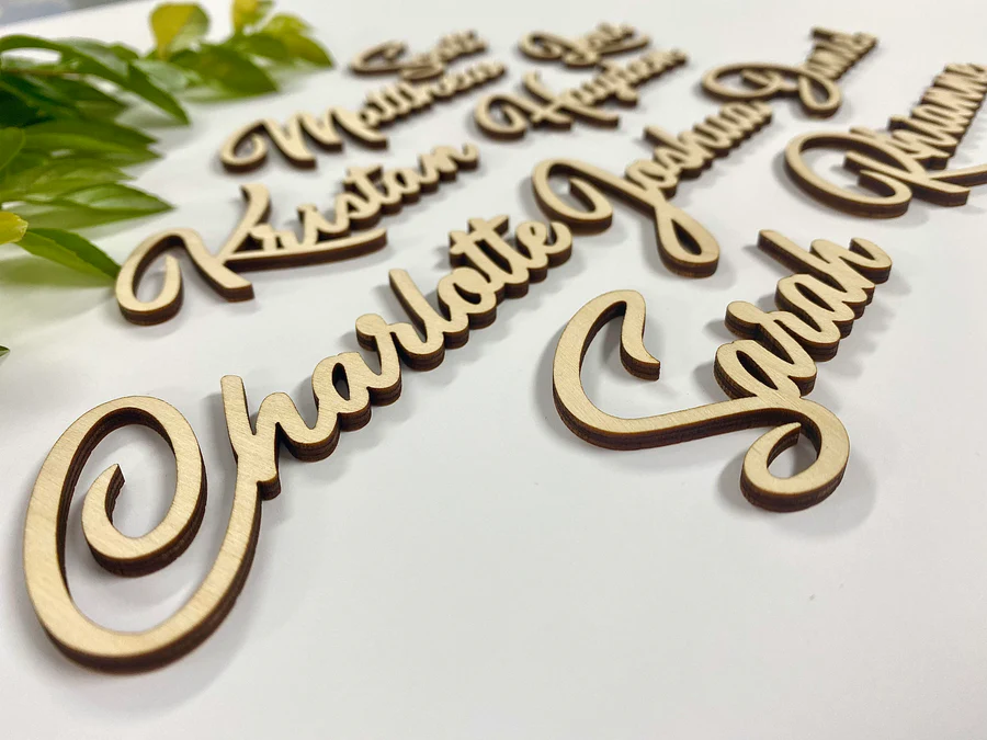 Laser Cut Wedding Plaque