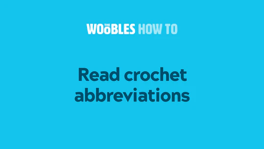 Crochet abbreviations Tutorial Image