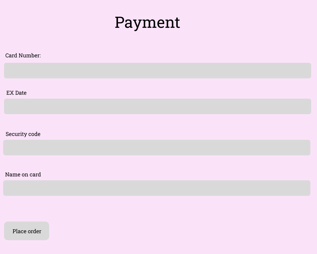 Payment Section