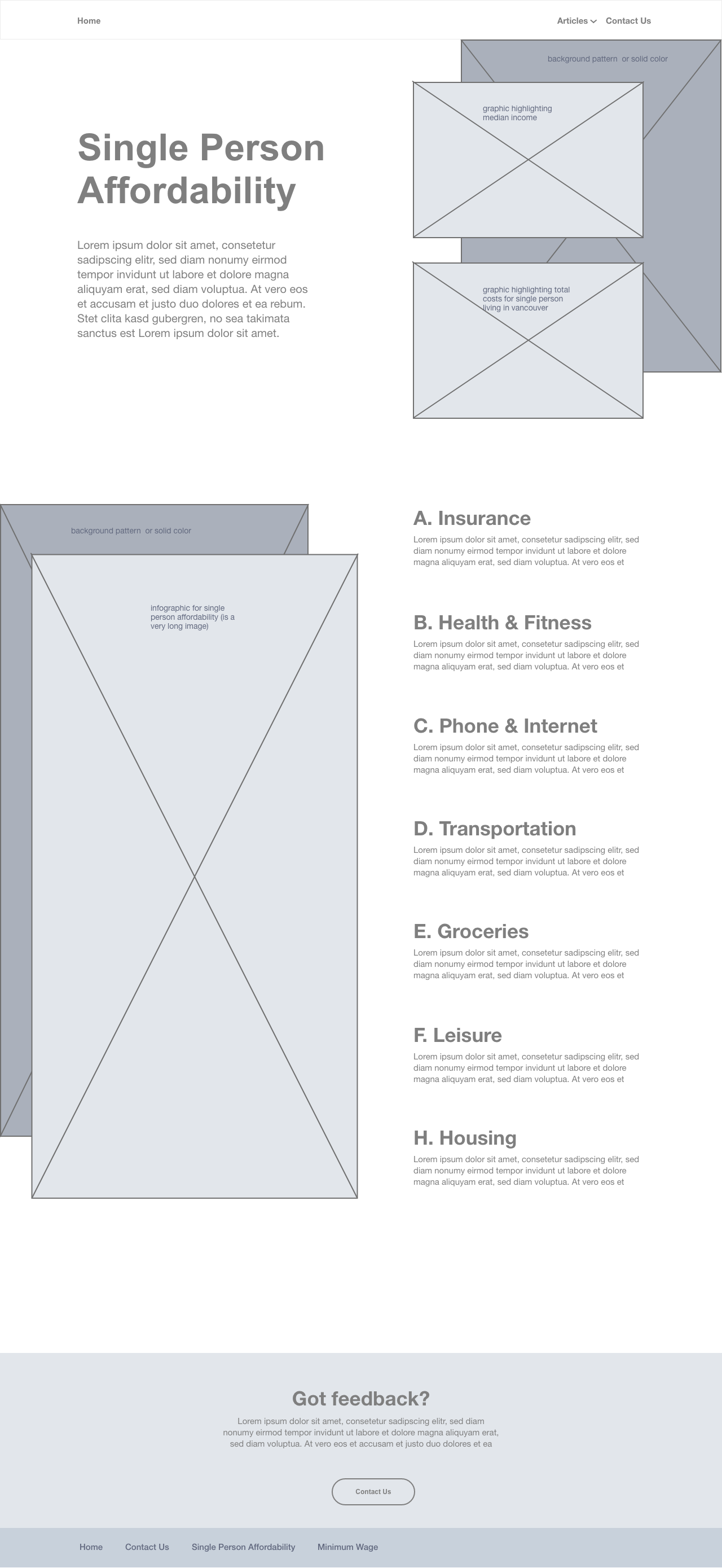 Website wireframe page 2