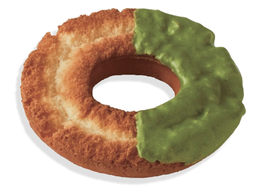 Half Matcha Donut