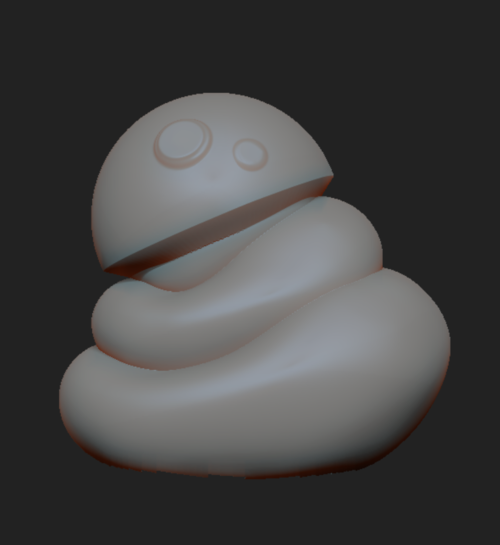 A ZBrush sculpt of BB8