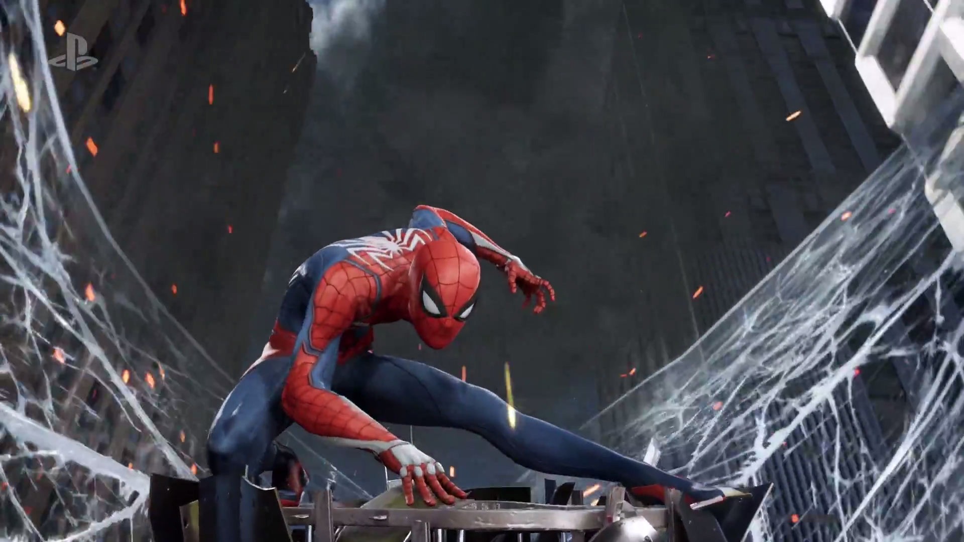 Spiderman screenshot perched
