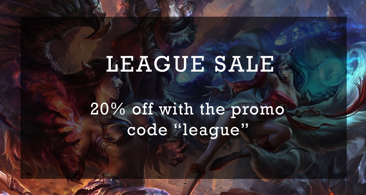 League Sale - 20% off with the promo code 'league'