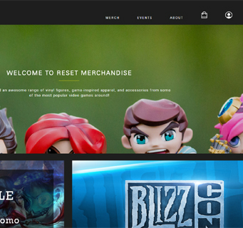 Thumbnail of RESET Merchandise - Web Design