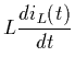 $\displaystyle L \frac {d {i_L}(t)}{dt }$