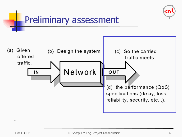 Preliminary Assessment