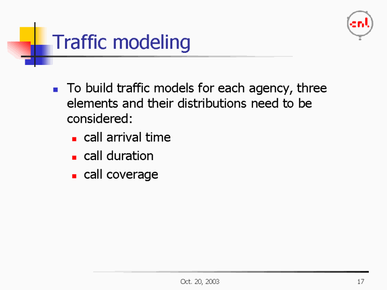 Traffic Modeling