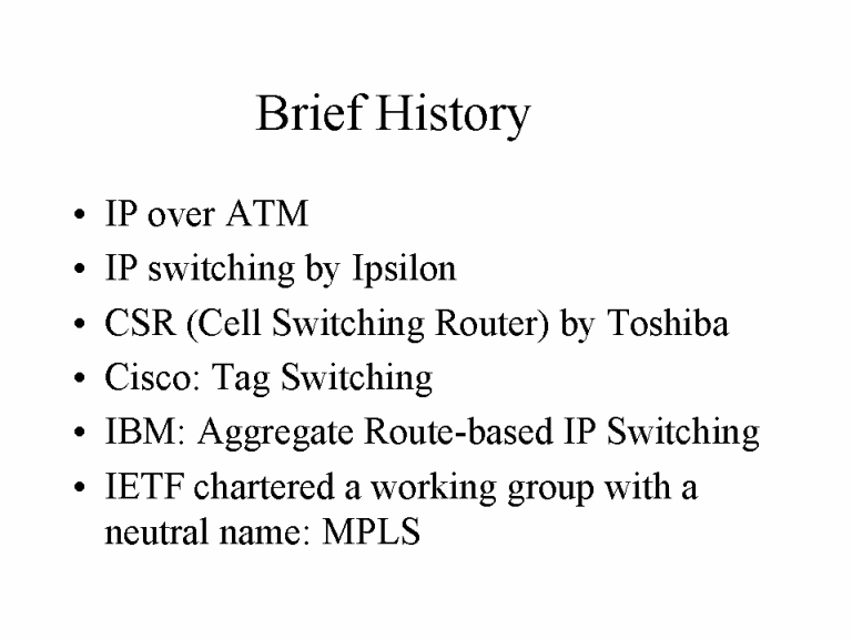 Company Brief History Sample