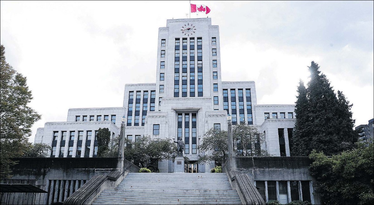 A photo of the Vancouver City Hall